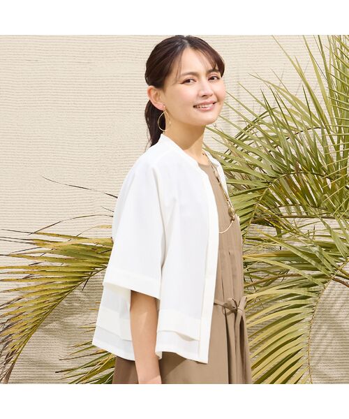 LOBJIE / ロブジェ シャツ・ブラウス | 【洗える・吸水速乾】フレアスリーブブラウス | 詳細1