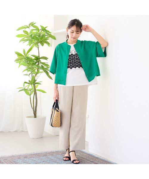 LOBJIE / ロブジェ シャツ・ブラウス | 【洗える・吸水速乾】フレアスリーブブラウス | 詳細12