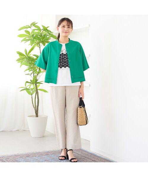 LOBJIE / ロブジェ シャツ・ブラウス | 【洗える・吸水速乾】フレアスリーブブラウス | 詳細14