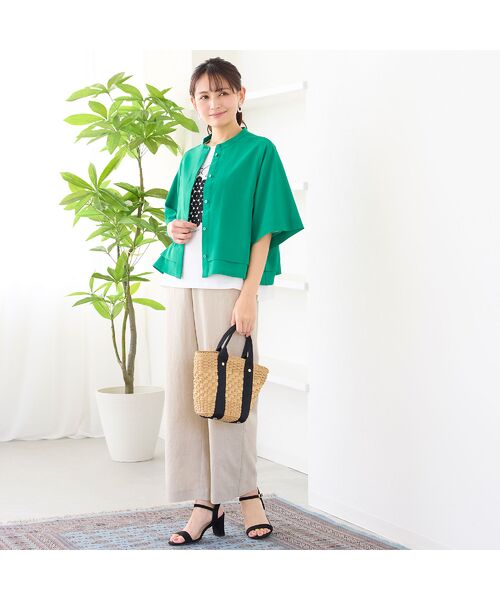 LOBJIE / ロブジェ シャツ・ブラウス | 【洗える・吸水速乾】フレアスリーブブラウス | 詳細15