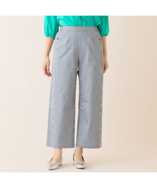 LOBJIE / ロブジェ その他パンツ | 【洗える・S~LLサイズ】ピケストレッチセミワイドパンツ | 詳細10