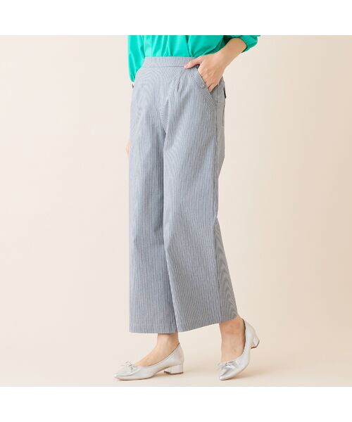 LOBJIE / ロブジェ その他パンツ | 【洗える・S~LLサイズ】ピケストレッチセミワイドパンツ | 詳細11