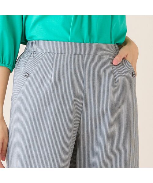 LOBJIE / ロブジェ その他パンツ | 【洗える・S~LLサイズ】ピケストレッチセミワイドパンツ | 詳細12