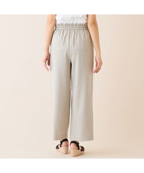 LOBJIE / ロブジェ その他パンツ | 【洗える・吸水速乾・接触冷感】オックスストレッチワイドパンツ | 詳細2
