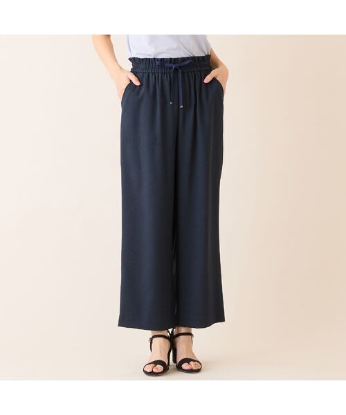 LOBJIE / ロブジェ その他パンツ | 【洗える・吸水速乾・接触冷感】オックスストレッチワイドパンツ | 詳細12