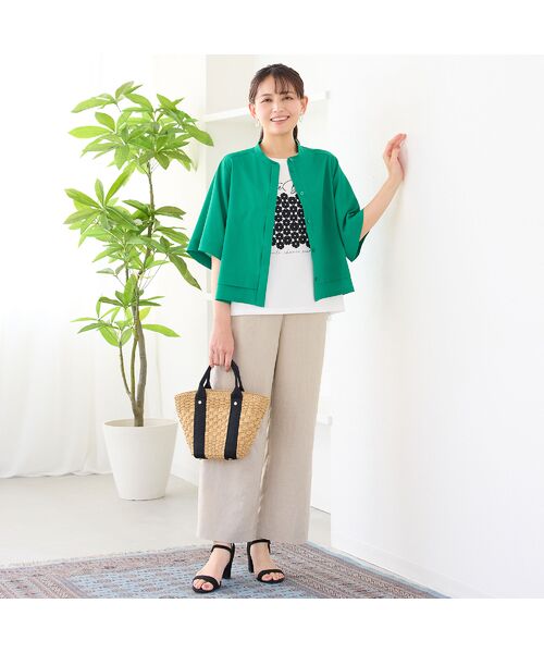 LOBJIE / ロブジェ その他パンツ | 【洗える・セットアップ可】イージーワイドパンツ | 詳細8