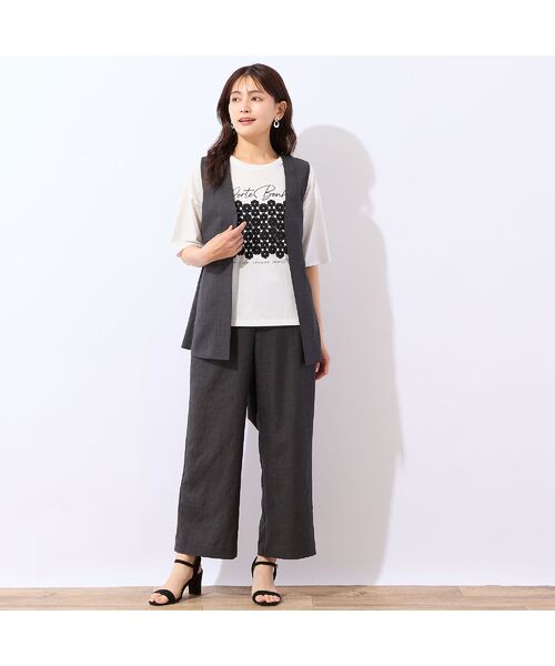 LOBJIE / ロブジェ その他パンツ | 【洗える・セットアップ可】イージーワイドパンツ | 詳細11