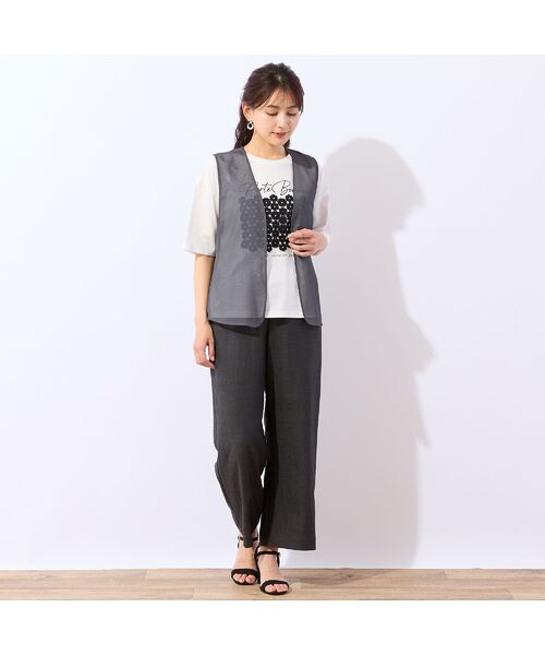 LOBJIE / ロブジェ その他パンツ | 【洗える・セットアップ可】イージーワイドパンツ | 詳細15