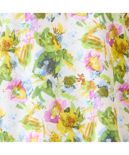 LOBJIE / ロブジェ カットソー | 【洗える・日本製・綿100%】エレガンスフラワーコットンTシャツ | 詳細3