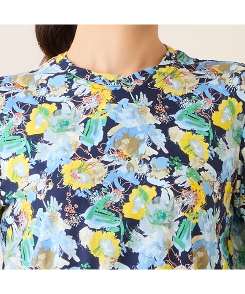 LOBJIE / ロブジェ カットソー | 【洗える・日本製・綿100%】エレガンスフラワーコットンTシャツ | 詳細9