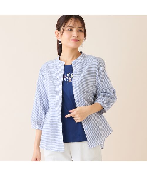 LOBJIE / ロブジェ カットソー | 【洗える・綿100%・日本製】モチーフ刺繍Tシャツ | 詳細7