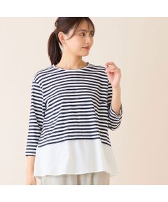 LOBJIE / ロブジェ カットソー | 【洗える・日本製】レイヤード風プルオーバー