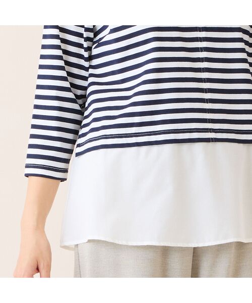 LOBJIE / ロブジェ カットソー | 【洗える・日本製】レイヤード風プルオーバー | 詳細2