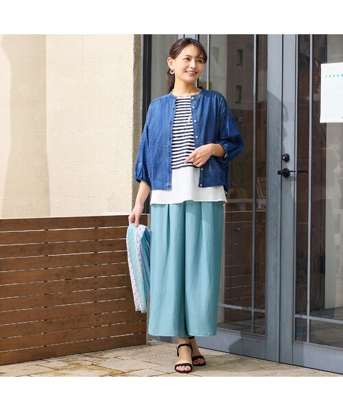 LOBJIE / ロブジェ カットソー | 【洗える・日本製】レイヤード風プルオーバー | 詳細8