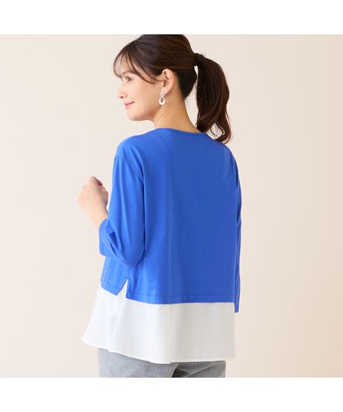 LOBJIE / ロブジェ カットソー | 【洗える・日本製】レイヤード風プルオーバー | 詳細9