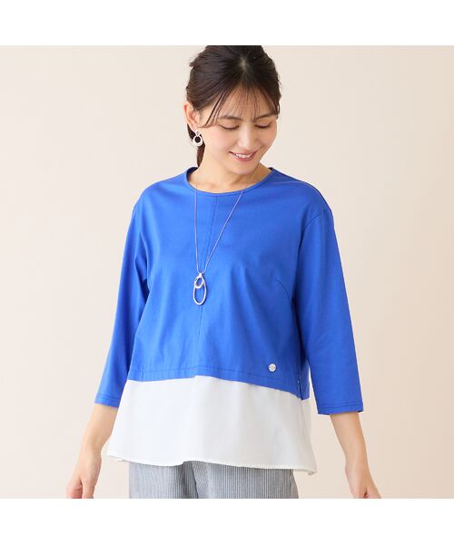 LOBJIE / ロブジェ カットソー | 【洗える・日本製】レイヤード風プルオーバー | 詳細10