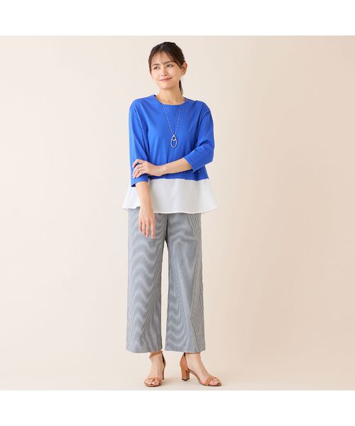 LOBJIE / ロブジェ カットソー | 【洗える・日本製】レイヤード風プルオーバー | 詳細11