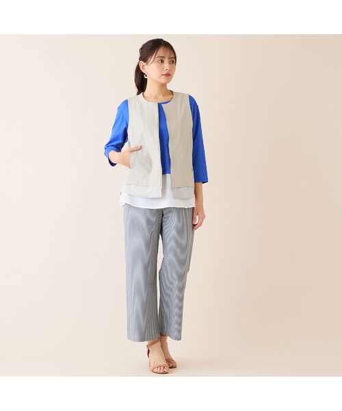 LOBJIE / ロブジェ カットソー | 【洗える・日本製】レイヤード風プルオーバー | 詳細14