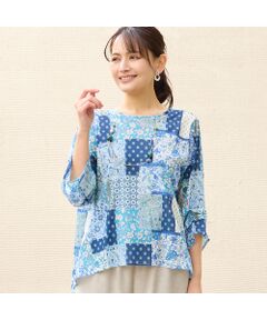 LOBJIE / ロブジェ カットソー | 【洗える・日本製】プロヴァンス柄チュールプルオーバー