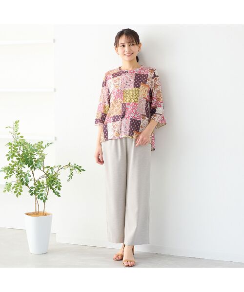 LOBJIE / ロブジェ カットソー | 【洗える・日本製】プロヴァンス柄チュールプルオーバー | 詳細6