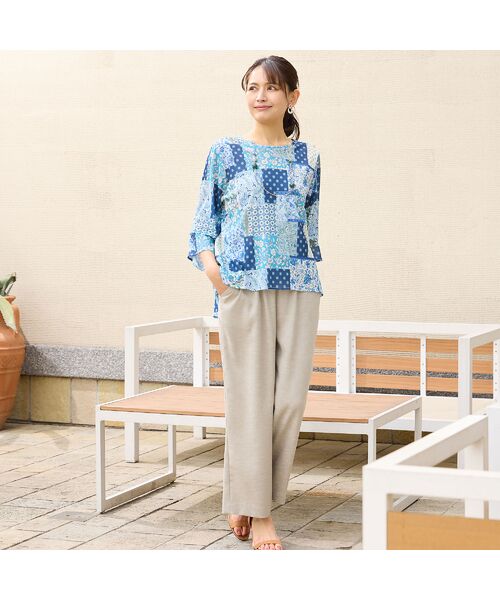 LOBJIE / ロブジェ カットソー | 【洗える・日本製】プロヴァンス柄チュールプルオーバー | 詳細11