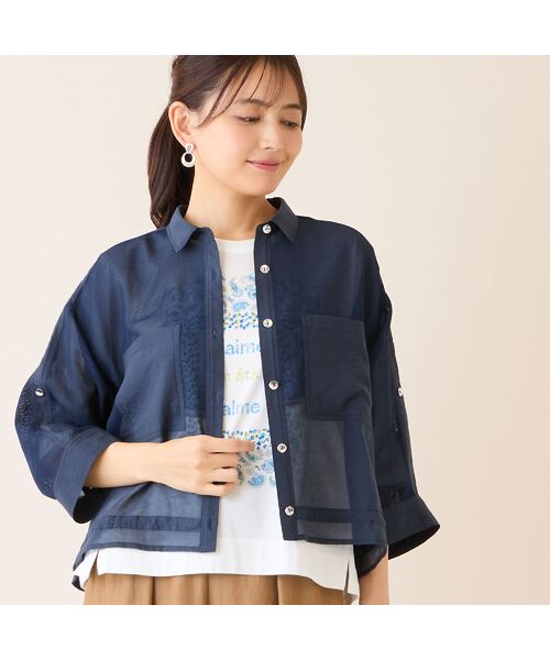 LOBJIE / ロブジェ カットソー | 【洗える・綿100%・日本製】ペイズリーフレーム柄Tシャツ | 詳細14