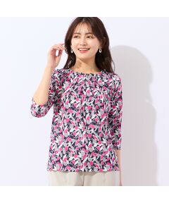 LOBJIE / ロブジェ カットソー | 【洗える・日本製】幾何フラワーカットソー