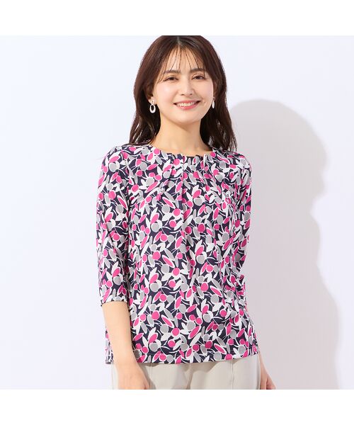 LOBJIE / ロブジェ カットソー | 【洗える・日本製】幾何フラワーカットソー | 詳細1