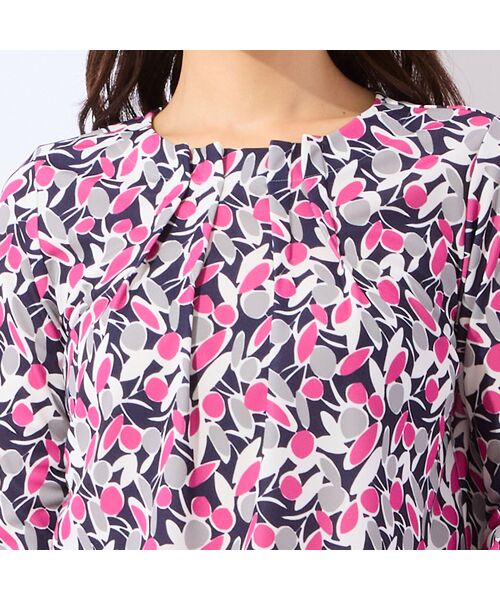 LOBJIE / ロブジェ カットソー | 【洗える・日本製】幾何フラワーカットソー | 詳細2