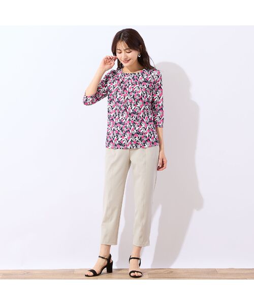 LOBJIE / ロブジェ カットソー | 【洗える・日本製】幾何フラワーカットソー | 詳細5