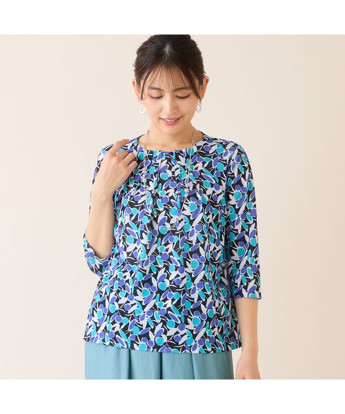 LOBJIE / ロブジェ カットソー | 【洗える・日本製】幾何フラワーカットソー | 詳細9