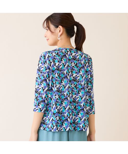 LOBJIE / ロブジェ カットソー | 【洗える・日本製】幾何フラワーカットソー | 詳細10