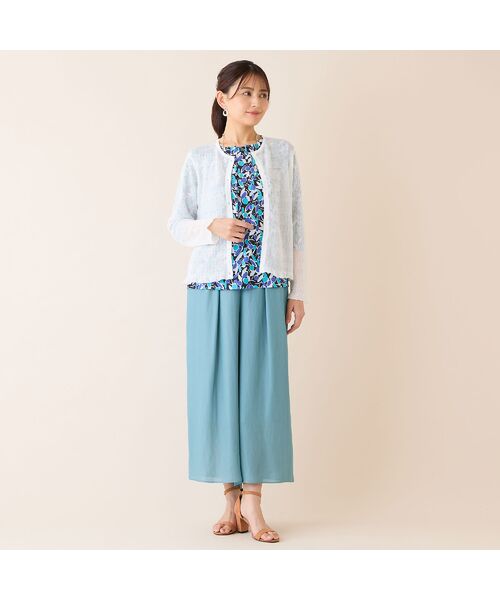 LOBJIE / ロブジェ カットソー | 【洗える・日本製】幾何フラワーカットソー | 詳細12