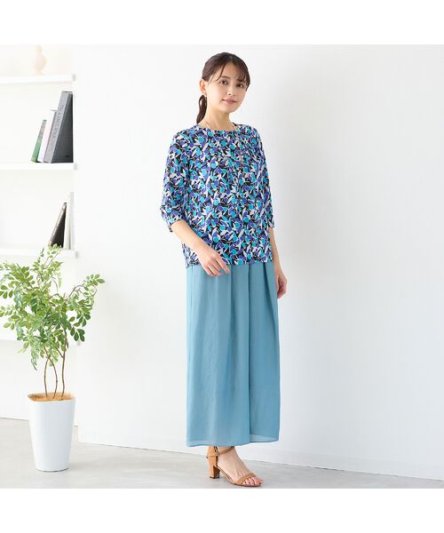 LOBJIE / ロブジェ カットソー | 【洗える・日本製】幾何フラワーカットソー | 詳細13