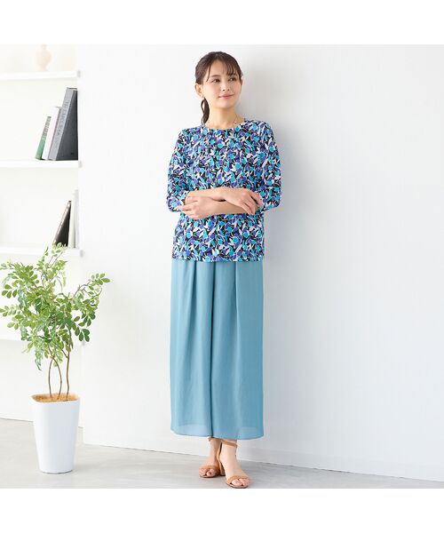 LOBJIE / ロブジェ カットソー | 【洗える・日本製】幾何フラワーカットソー | 詳細14