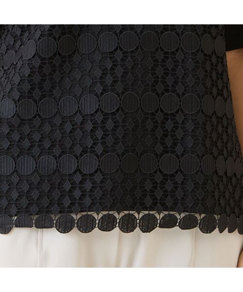 LOBJIE / ロブジェ カットソー | 【洗える・アンサンブル可】サークルレースカットソー | 詳細10