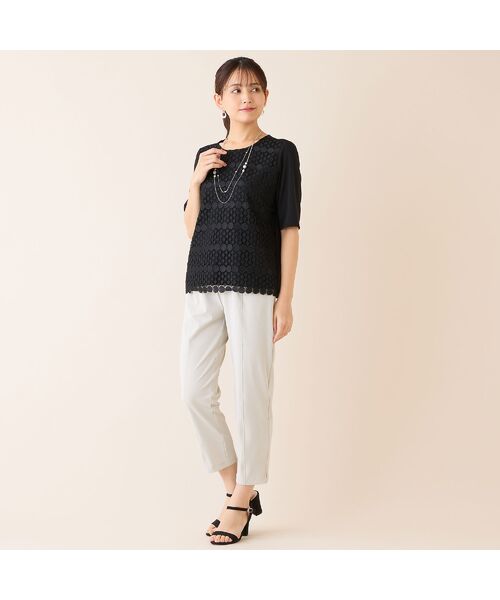 LOBJIE / ロブジェ カットソー | 【洗える・アンサンブル可】サークルレースカットソー | 詳細11