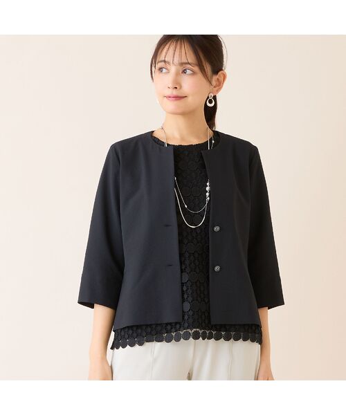 LOBJIE / ロブジェ カットソー | 【洗える・アンサンブル可】サークルレースカットソー | 詳細13