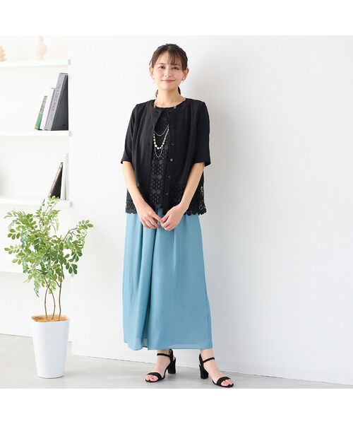 LOBJIE / ロブジェ カットソー | 【洗える・アンサンブル可】サークルレースカットソー | 詳細15