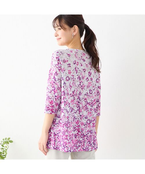 LOBJIE / ロブジェ カットソー | 【洗える・日本製】フラワーガーデンチュニック | 詳細1