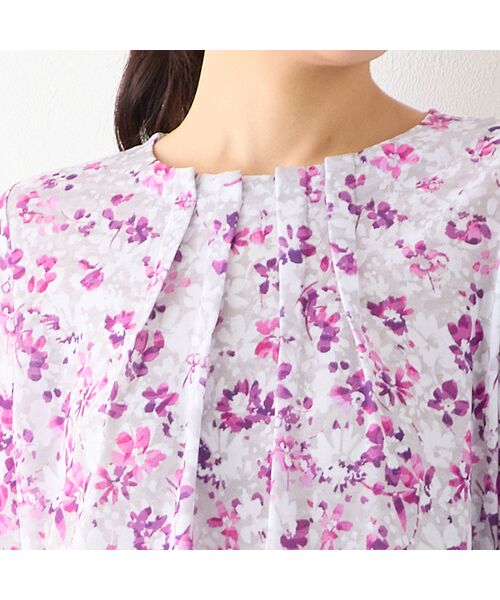 LOBJIE / ロブジェ カットソー | 【洗える・日本製】フラワーガーデンチュニック | 詳細3