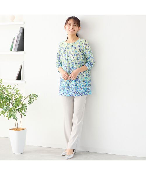 LOBJIE / ロブジェ カットソー | 【洗える・日本製】フラワーガーデンチュニック | 詳細13