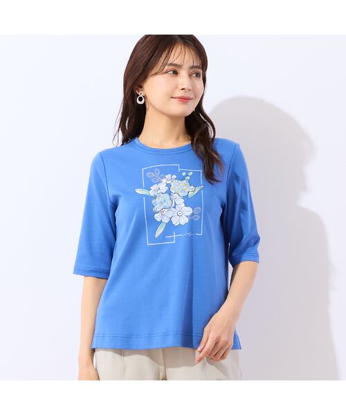 LOBJIE / ロブジェ カットソー | 【洗える・綿100%】アップリケTシャツ | 詳細10