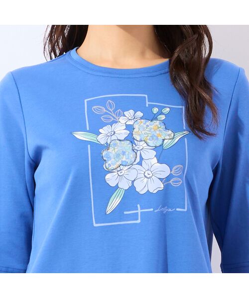 LOBJIE / ロブジェ カットソー | 【洗える・綿100%】アップリケTシャツ | 詳細11