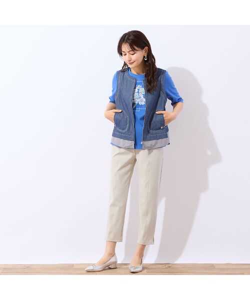 LOBJIE / ロブジェ カットソー | 【洗える・綿100%】アップリケTシャツ | 詳細16