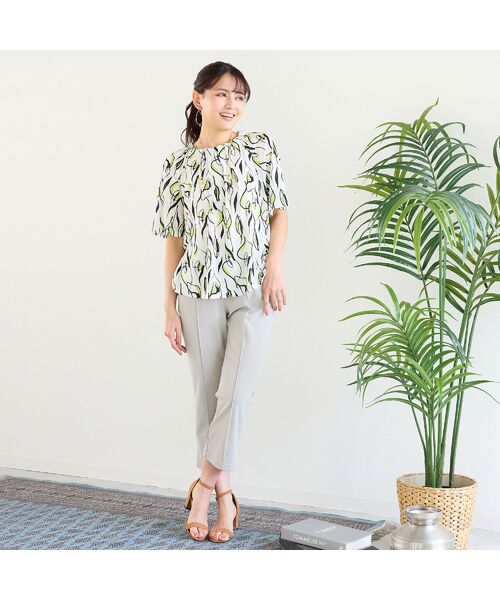 LOBJIE / ロブジェ カットソー | 【洗える・日本製】Callaプリントトップス | 詳細3