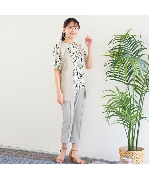 LOBJIE / ロブジェ カットソー | 【洗える・日本製】Callaプリントトップス | 詳細5