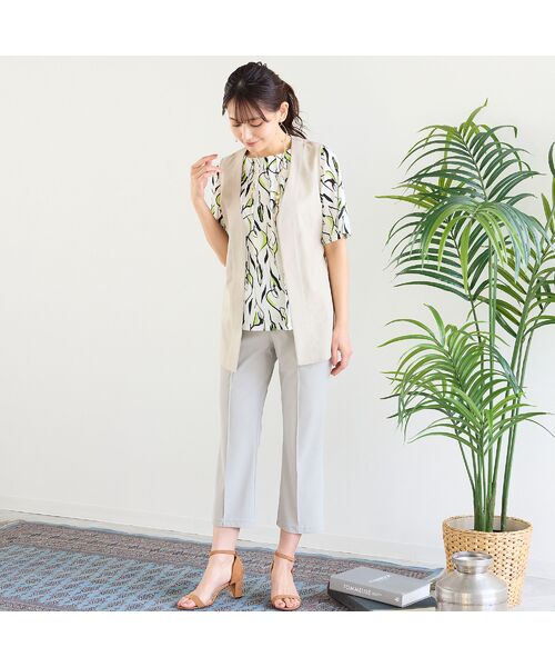 LOBJIE / ロブジェ カットソー | 【洗える・日本製】Callaプリントトップス | 詳細6