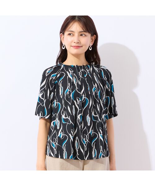 LOBJIE / ロブジェ カットソー | 【洗える・日本製】Callaプリントトップス | 詳細7