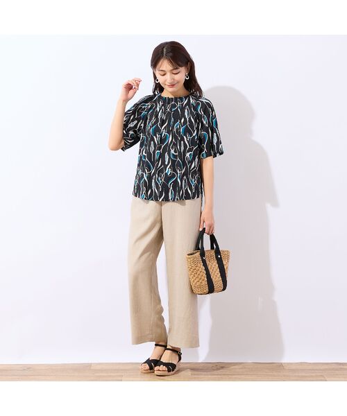 LOBJIE / ロブジェ カットソー | 【洗える・日本製】Callaプリントトップス | 詳細9